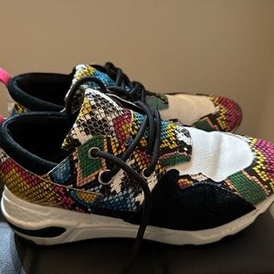 Steve Madden snake print sneakers